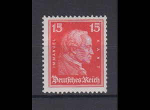 Deutsches Reich 391 Johann Wolfgang v. Goethe 15 Pf postfrisch 