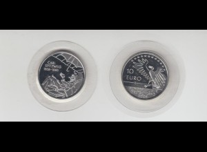 Silbermünze 10 Euro stempelglanz 2008 Carl Spitzweg 