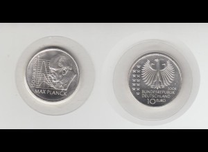 Silbermünze 10 Euro stempelglanz 2008 Max Planck 