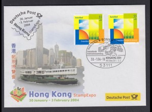 Bund Messebeleg 2004 Hong Kong StampExpo