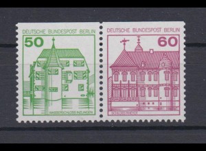Berlin 615,611 C Zusammendrucke W77 waagerechtes Paar Burgen+Schlösser **
