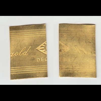 Goldband Feingold Blech 999,9 Degussa 13,6 Gramm