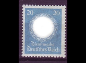 Deutsches Reich Dienst D 140 WZ Einzelmarke 20 Pf postfrisch
