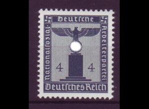 Deutsches Reich Dienst D 157 ohne WZ Einzelmarke 4 Pf postfrisch