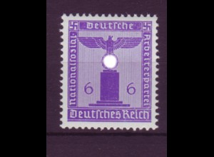 Deutsches Reich Dienst D 159 ohne WZ Einzelmarke 6 Pf postfrisch 
