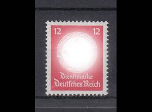 Deutsches Reich Dienst D 172a ohne WZ Einzelmarke 12 Pf postfrisch