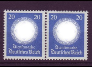 Deutsches Reich Dienst D 174 ohne WZ waagerechtes Paar 20 Pf postfrisch 