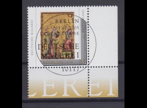 Bund 2437 Eckrand rechts unten Deutsche Malerei 55 Cent ESST Berlin