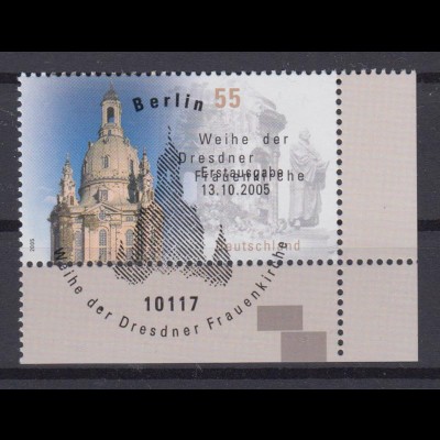 Bund 2491 Eckrand rechts unten Dresdner Frauenkirche 55 C ESST Berlin