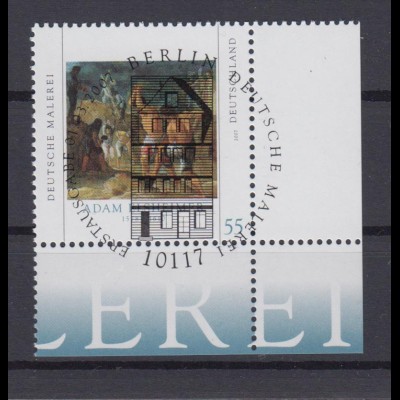Bund 2591 Eckrand rechts unten Deutsche Malerei 55 C ESST Berlin