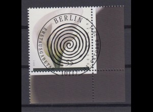 Bund 2894 Eckrand rechts unten Trauermarke 55 C ESST Berlin
