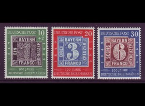 Bund 113-115 100 Jahre dt. Briefmarken Satz 10+ 20 Pf, 20+ 30 Pf postfrisch 
