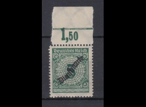 Deutsches Reich Dienst D 100 Einzelmarke Oberrand 5 Pf 