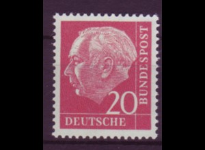 Bund 185 Bundespräsident Theodor Heuss 20 Pf postfrisch 