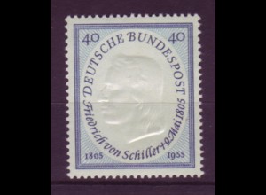 Bund 210 Friedrich von Schiller 40 Pf postfrisch