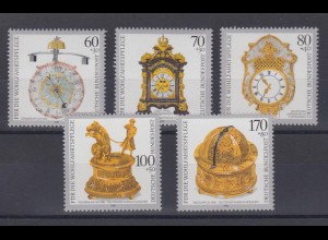 Bund 1631-1635 Einzelmarken Kostbare alte Uhren kompletter Satz postfrisch