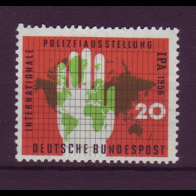 Bund 240 Internationale Polizeiausstellung Essen 20 Pf postfrisch 