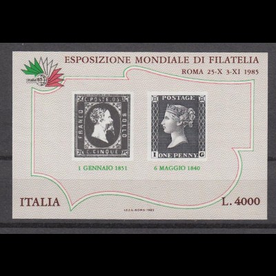 Vignette Italien Esrosiozione Mondiale Di Filatelia 4000 Lire 1985