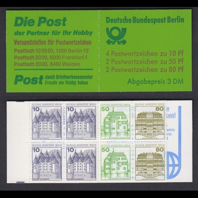 Berlin Markenheftchen 13a Burgen+Schlösser 1982 postfrisch 