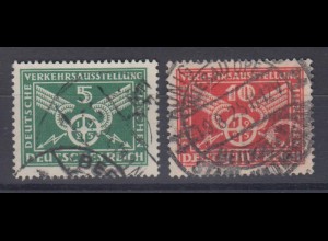 Deutsches Reich 370-371 Deutsche Verkehrs Ausstellung München 5+10 Pf gestempelt