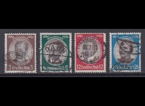 Deutsches Reich 540-543 Kolonialforscher 3 Pf, 6 Pf, 12 Pf, 25 Pf gestempelt /1