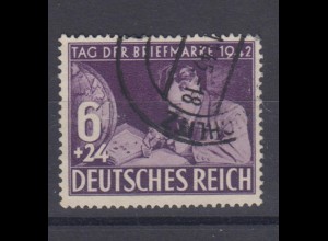 Deutsches Reich 811 Tag der Briefmarke 6+ 24 Pf gestempelt