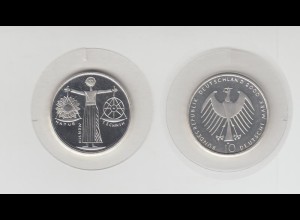 Silbermünze 10 DM 2000 EXPO 2000 Prägeanstalt A stempelglanz