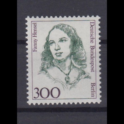 Berlin 849 Einzelmarke Frauen Fanny Hensel 300 Pf postfrisch 