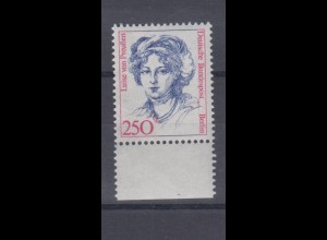 Berlin 845 Einzelmarke mit Unterrand Frauen Luise von Preußen 250 Pf postfrisch 