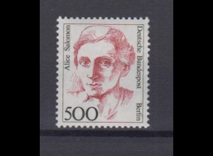 Berlin 830 Einzelmarke Frauen Alice Salomon 500 Pf postfrisch