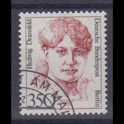 Berlin 849 Einzelmarke Frauen Fanny Hensel 300 Pf gestempelt /1