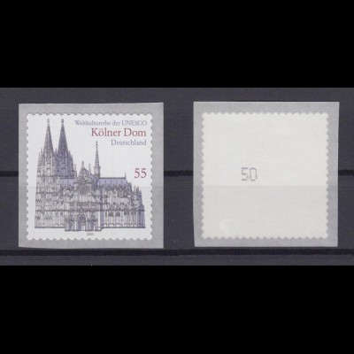 Bund 2330 SELBSTKLEBEND RM mit gerader Nummer Kölner Dom 55 Cent postfrisch 