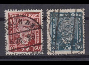 Deutsches Reich 362-363 X Heinrich von Stephan 60 Pf + 80 Pf gestempelt /5