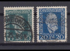 Deutsches Reich 368-369 50 Jahre Weltpostverein 10 Pf + 20 Pf gestempelt /5