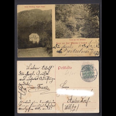 Ansichtskarte Gruss aus Bad Wildstein b. Trarbach Hotel Erholung 1904