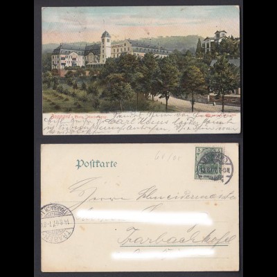 Ansichtskarte Boppard am Rhein Marienberg gestempelt Traben-Trarbach 1907