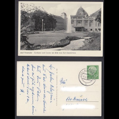 Ansichtskarte Bad Neuenahr Kurhaus und Casino mit Blick zum Kur Sanatorium 