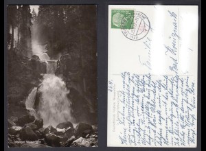 Ansichtskarte Triberger Wasserfälle Deutschlands höchster Wasserfälle 1957