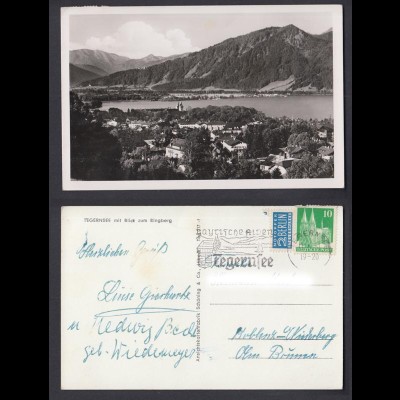 Ansichtskarte Tegernsee mit Blick zum Ringberg Bayrische Alpen