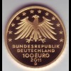 Goldmünze 100 Euro 2011 UNESCO Weltkulturerbe Wartburg