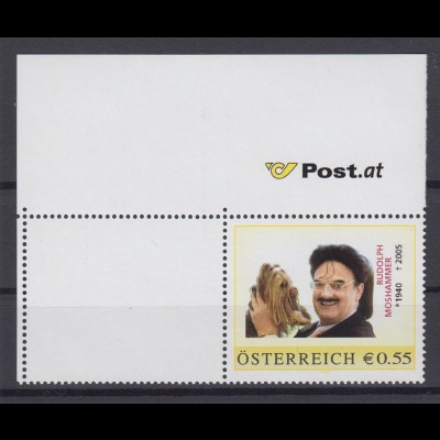 Österreich Briefmarke Rudoph Mooshammer Eckrand 55 C postfrisch 2005