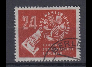 DDR 275 Volkswahlen am 15.10.1950 24 Pf gestempelt /1