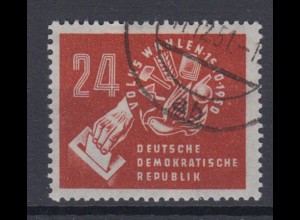 DDR 275 Volkswahlen am 15.10.1950 24 Pf gestempelt /2