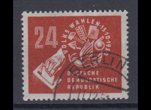 DDR 275 Volkswahlen am 15.10.1950 24 Pf gestempelt /4