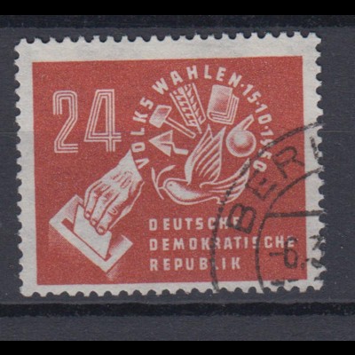 DDR 275 Volkswahlen am 15.10.1950 24 Pf gestempelt /8