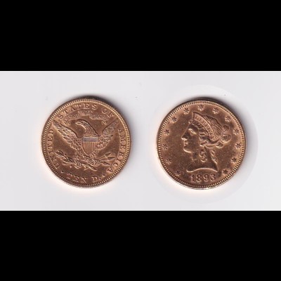 Goldmünze USA Eagle 10 Dollar 1893