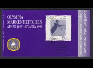 Bund Sport Markenheftchen 6x 1863 100+ 50 Pf 1996 postfrisch 
