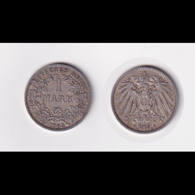 Silbermünze Kaiserreich 1 Mark 1905 A Jäger Nr. 17 /13