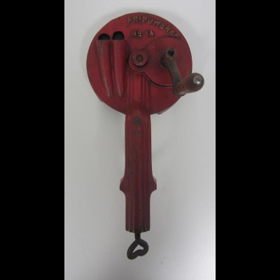 Bohnenschneider Bohnenschnippler Fripuwerke Nr. 14 rot Vintage Metallguß /11