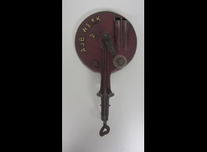 Bohnenschneider Bohnenschnippler Aubiwerk 2 rot Vintage Metallguß /14